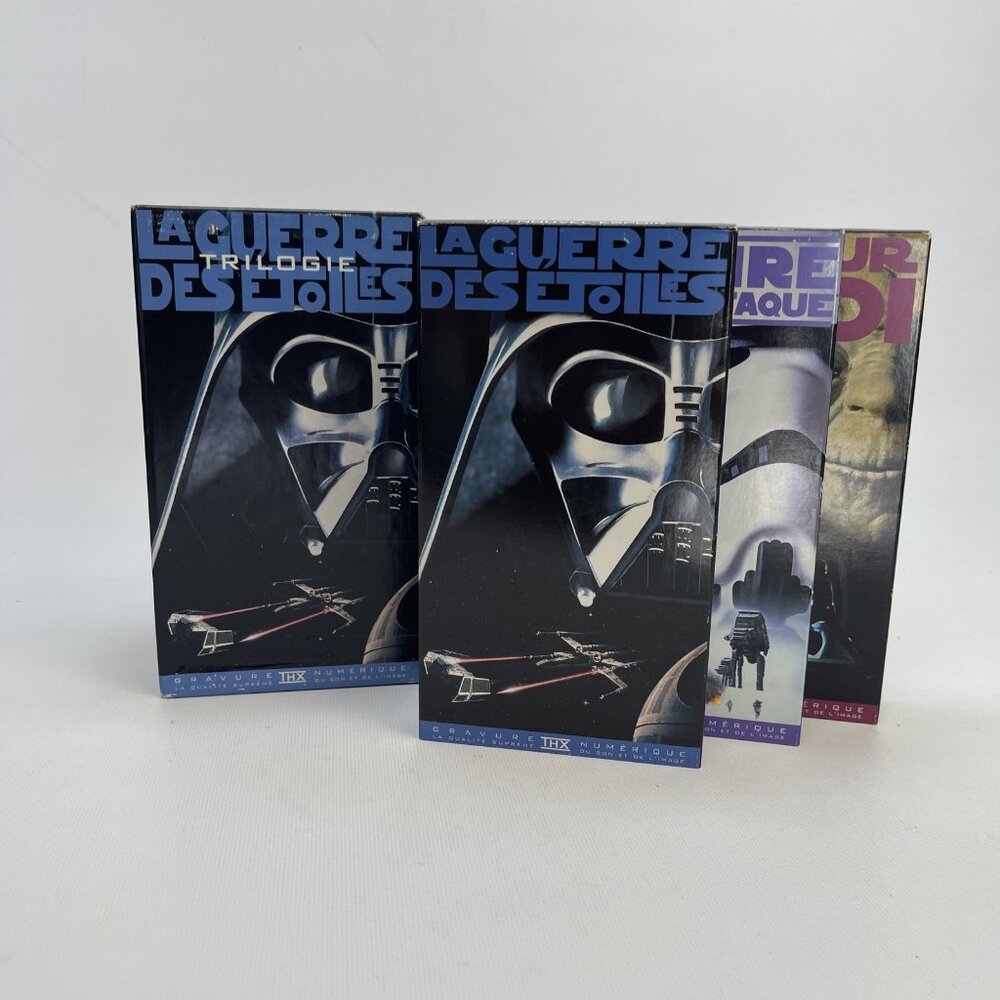 Lot X3 VHS Trilogy Star Wars VF / La Guerre Des Étoiles 1995 Untested Read